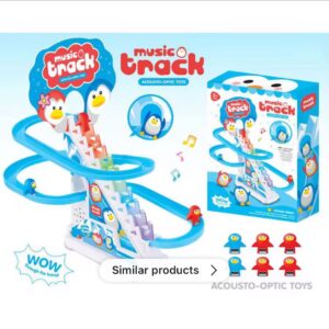 doraemon slide toy set | stair climbing race track set for kids