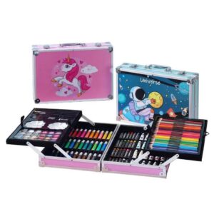 145 pieces metal kit artist colour set unicorn color box