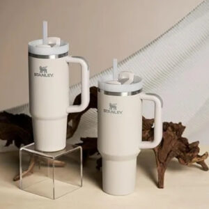 40 oz stanley flow state quencher h2.o tumbler with straw stainless steel thermos flask for hot & cold