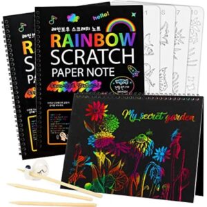 magic rainbow scratch paper book