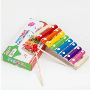 wooden & metal xylophone for kids