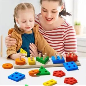 wooden sorting stacking toys