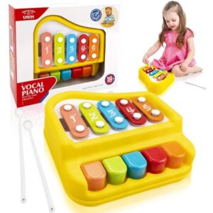 2 in 1 piano & xylophone musical toy